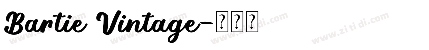 Bartie Vintage字体转换